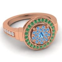 Statement Floral Pave Mitra Ring