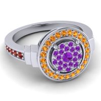 Statement Floral Pave Mitra Ring
