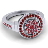 Statement Floral Pave Mitra Ring