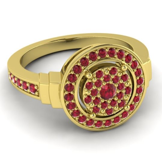 Statement Floral Pave Mitra Ring