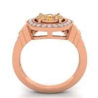 Statement Floral Pave Mitra Ring