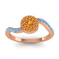 Petite Floral Pave Jurni Ring