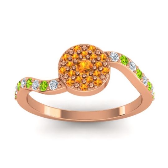 Petite Floral Pave Jurni Ring