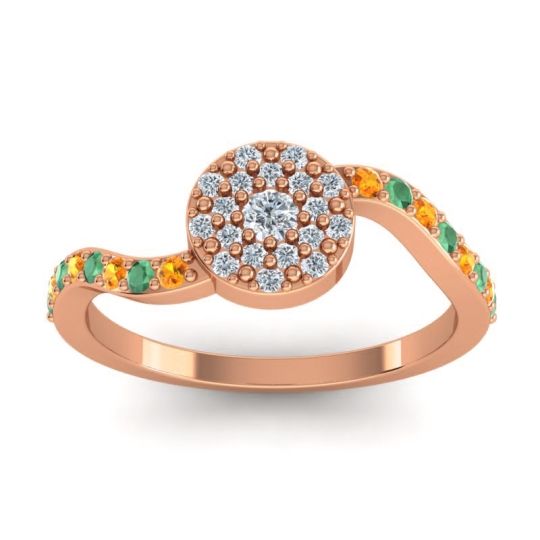 Petite Floral Pave Jurni Ring