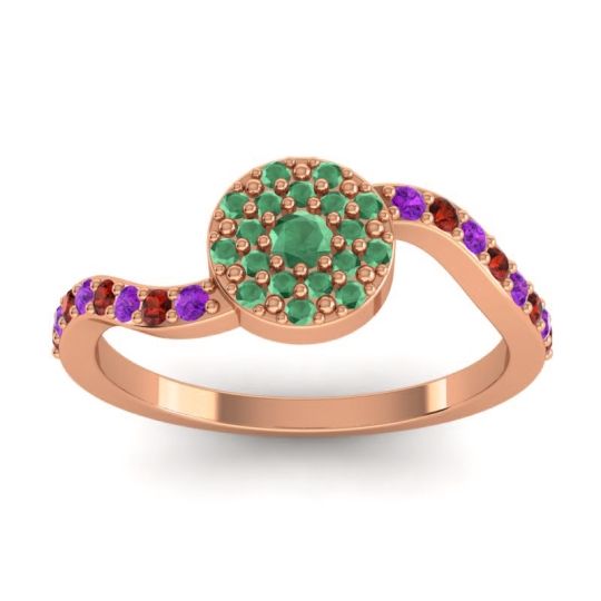Petite Floral Pave Jurni Ring