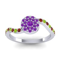 Petite Floral Pave Jurni Ring