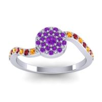 Petite Floral Pave Jurni Ring