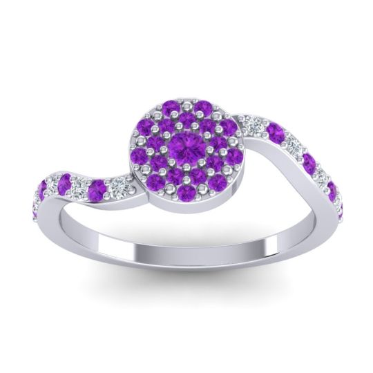 Petite Floral Pave Jurni Ring