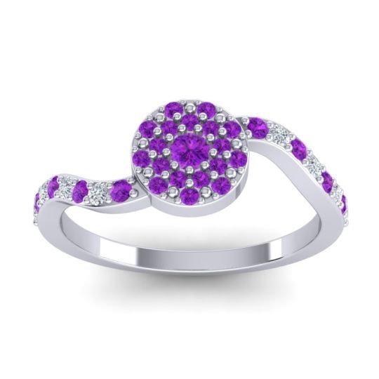 Petite Floral Pave Jurni Ring