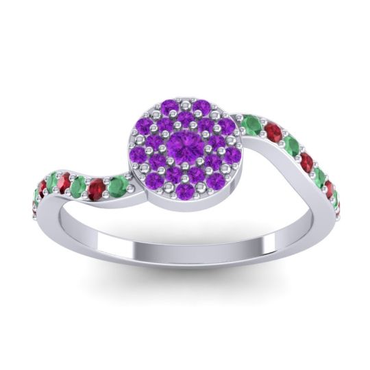 Petite Floral Pave Jurni Ring