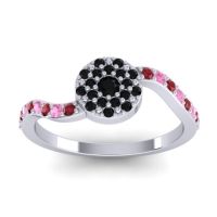 Petite Floral Pave Jurni Ring