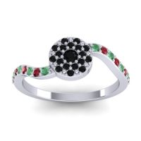 Petite Floral Pave Jurni Ring