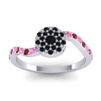 Petite Floral Pave Jurni Ring