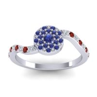 Petite Floral Pave Jurni Ring