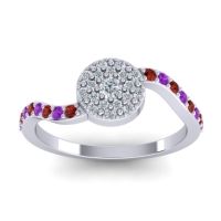 Petite Floral Pave Jurni Ring