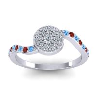 Petite Floral Pave Jurni Ring