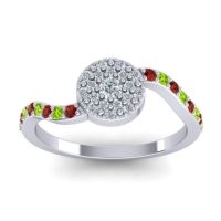Petite Floral Pave Jurni Ring