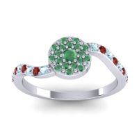 Petite Floral Pave Jurni Ring