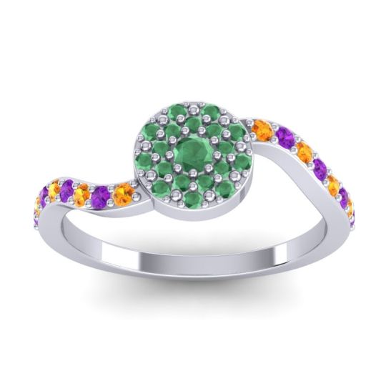 Petite Floral Pave Jurni Ring