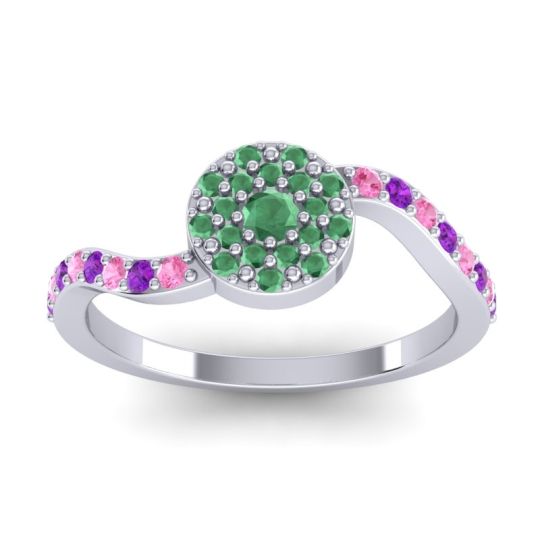 Petite Floral Pave Jurni Ring