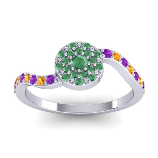 Petite Floral Pave Jurni Ring