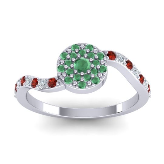 Petite Floral Pave Jurni Ring