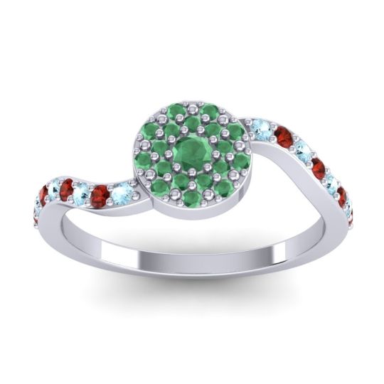 Petite Floral Pave Jurni Ring