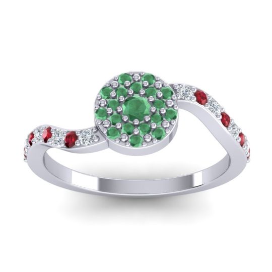 Petite Floral Pave Jurni Ring