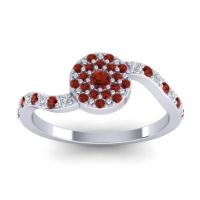 Petite Floral Pave Jurni Ring