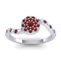 Petite Floral Pave Jurni Ring