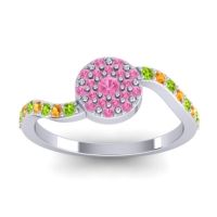 Petite Floral Pave Jurni Ring