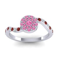 Petite Floral Pave Jurni Ring