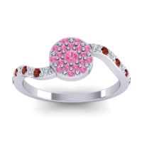 Petite Floral Pave Jurni Ring