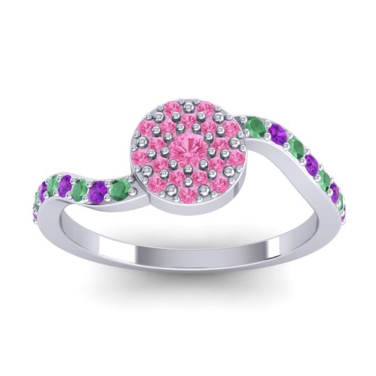 Petite Floral Pave Jurni Ring