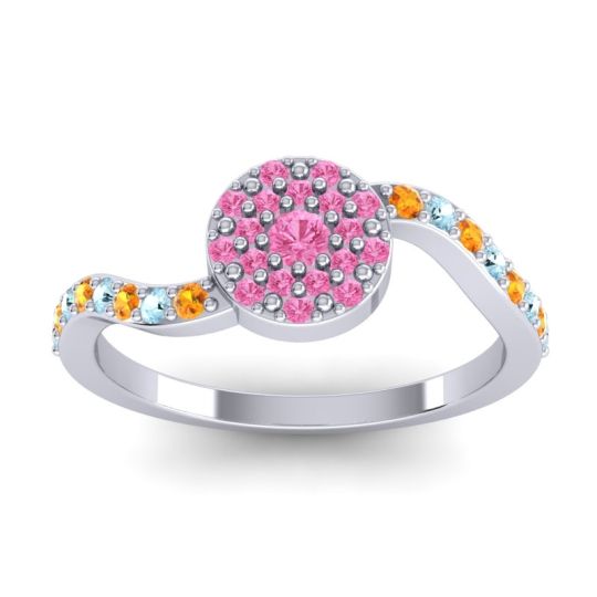 Petite Floral Pave Jurni Ring