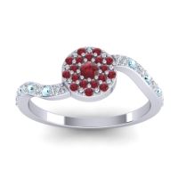 Petite Floral Pave Jurni Ring