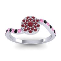 Petite Floral Pave Jurni Ring