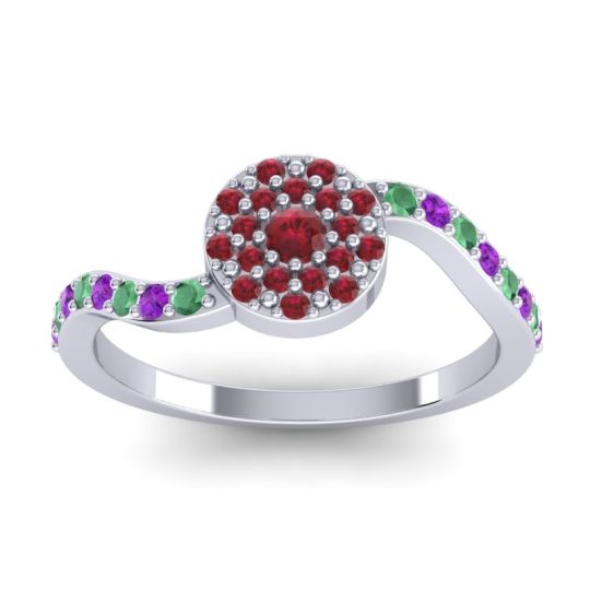 Petite Floral Pave Jurni Ring