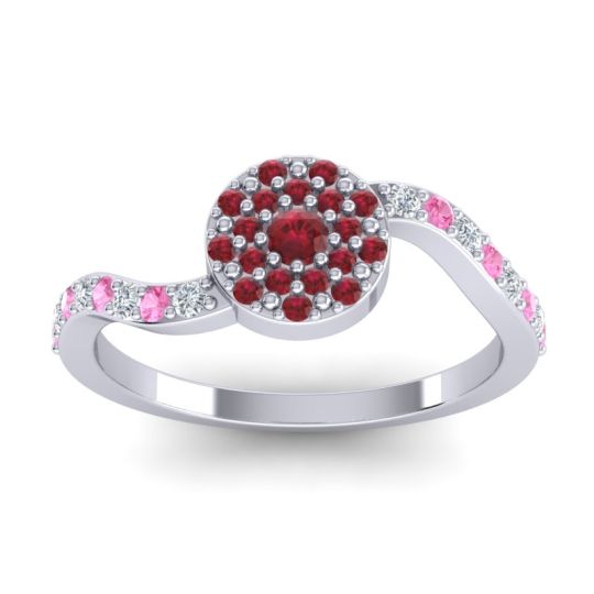 Petite Floral Pave Jurni Ring