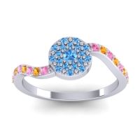 Petite Floral Pave Jurni Ring