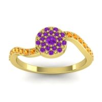 Petite Floral Pave Jurni Ring