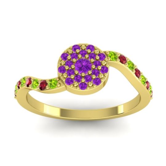 Petite Floral Pave Jurni Ring
