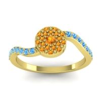 Petite Floral Pave Jurni Ring
