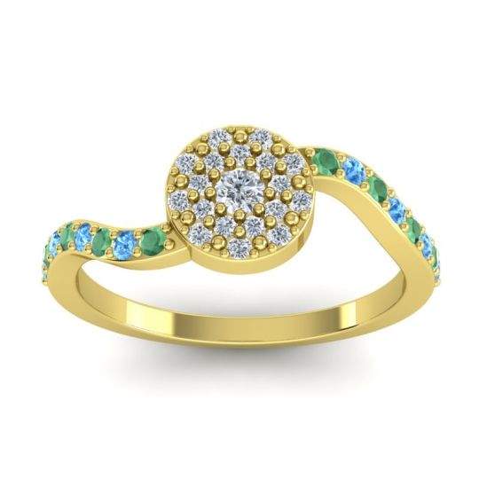 Petite Floral Pave Jurni Ring