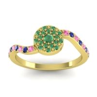 Petite Floral Pave Jurni Ring