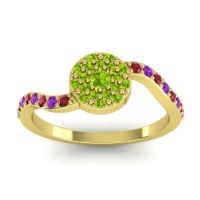 Petite Floral Pave Jurni Ring