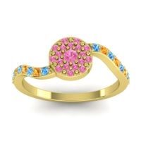 Petite Floral Pave Jurni Ring