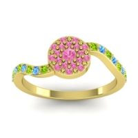 Petite Floral Pave Jurni Ring