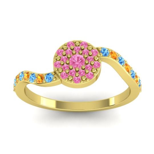 Petite Floral Pave Jurni Ring
