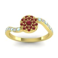 Petite Floral Pave Jurni Ring